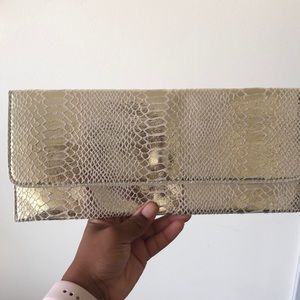 Gold Aldo Clutch